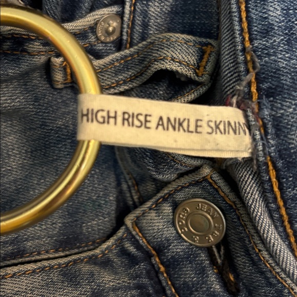 RAG & BONE | denim blue jeans 31 high rise ankle skinny - Picture 3 of 5